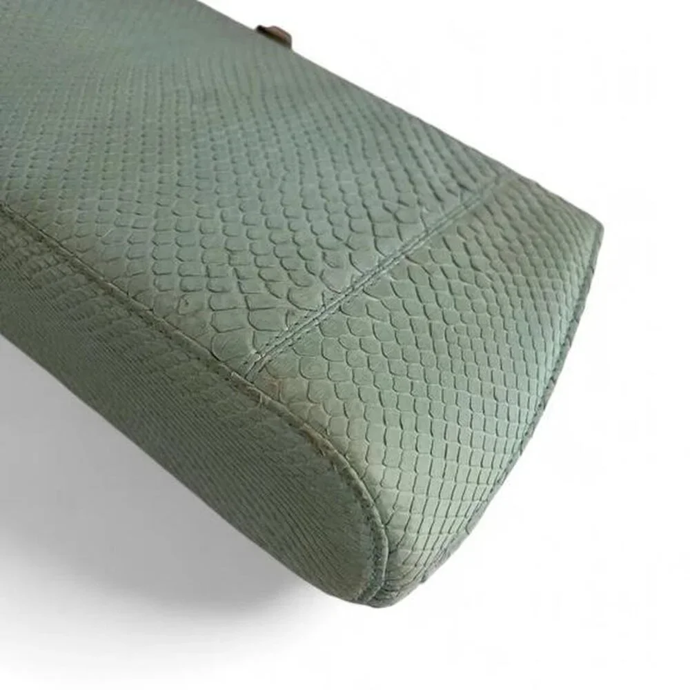 RARE Vintage Fendi Snakeskin Leather Structured Clutch Bag in good condition - Picture 4 of 5